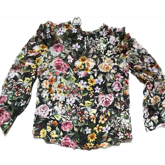 Generation Love Jada Floral Ruched Silk Top - NWT - Picture 3 of 6